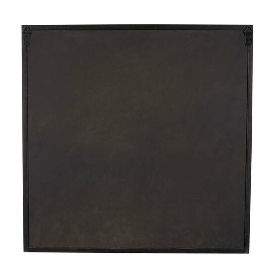 19" Cream, Beige & Black Handmade Abstract Circular Shell Wall Décor